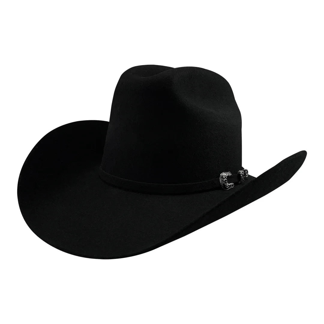 Texana Tombstone 20X El Patron Style Western Cowboy Fur Felt Hat - Black - OriginalWestern.com