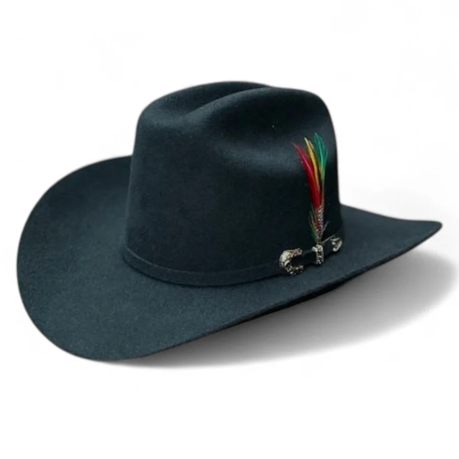Tombstone 20X Marlboro Rancher Style Western Cowboy Fur Felt Hat - Black