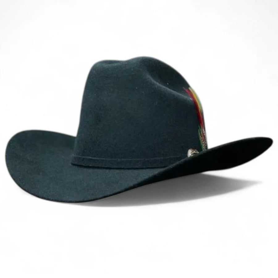 Tombstone 20X Marlboro Rancher Style Western Cowboy Fur Felt Hat - Black