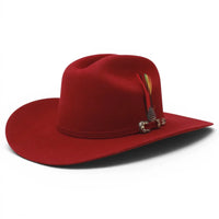 Tombstone 20X Sinaloa (Chaparral) Style Western Cowboy Fur Felt Hat - Burgundy