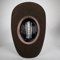 Texana White Diamonds 100X Sinaloa Style Western Cowboy Fur Felt Hat - Brown - OriginalWestern.com