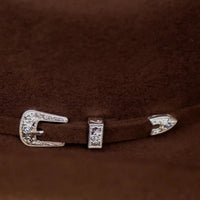 Texana White Diamonds 100X Sinaloa Style Western Cowboy Fur Felt Hat - Brown - OriginalWestern.com