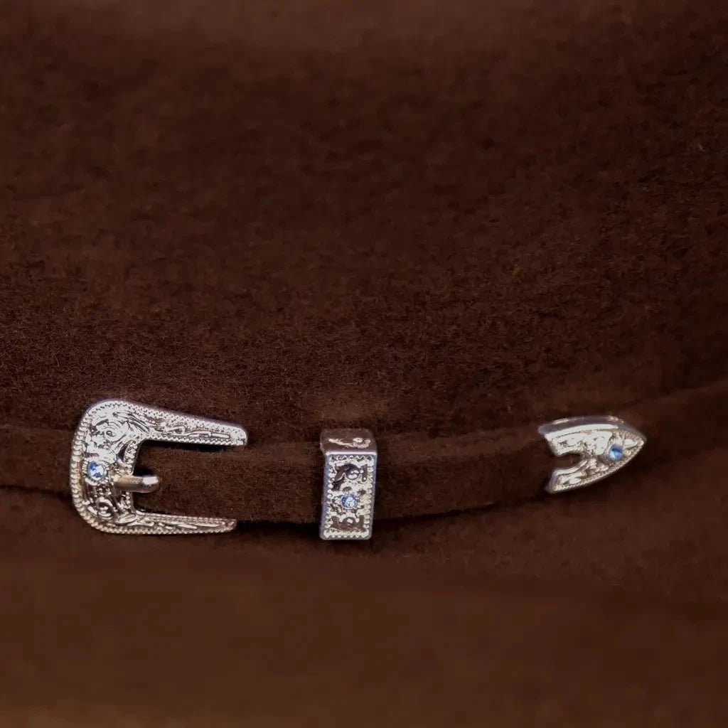 Texana White Diamonds 100X Sinaloa Style Western Cowboy Fur Felt Hat - Brown - OriginalWestern.com