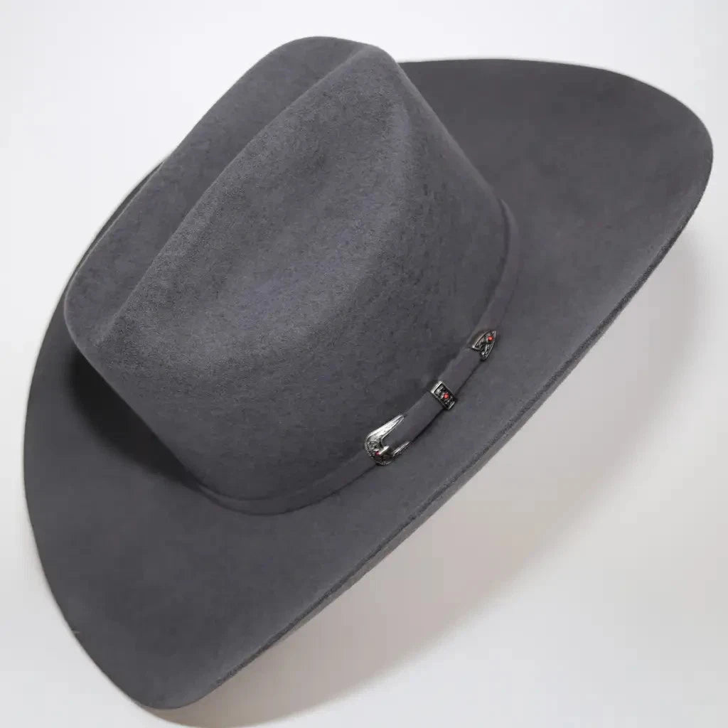 Texana White Diamonds 100X Sinaloa Style Western Cowboy Fur Felt Hat - Dark Gray - OriginalWestern.com