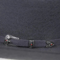 Texana White Diamonds 100X Sinaloa Style Western Cowboy Fur Felt Hat - Dark Gray - OriginalWestern.com