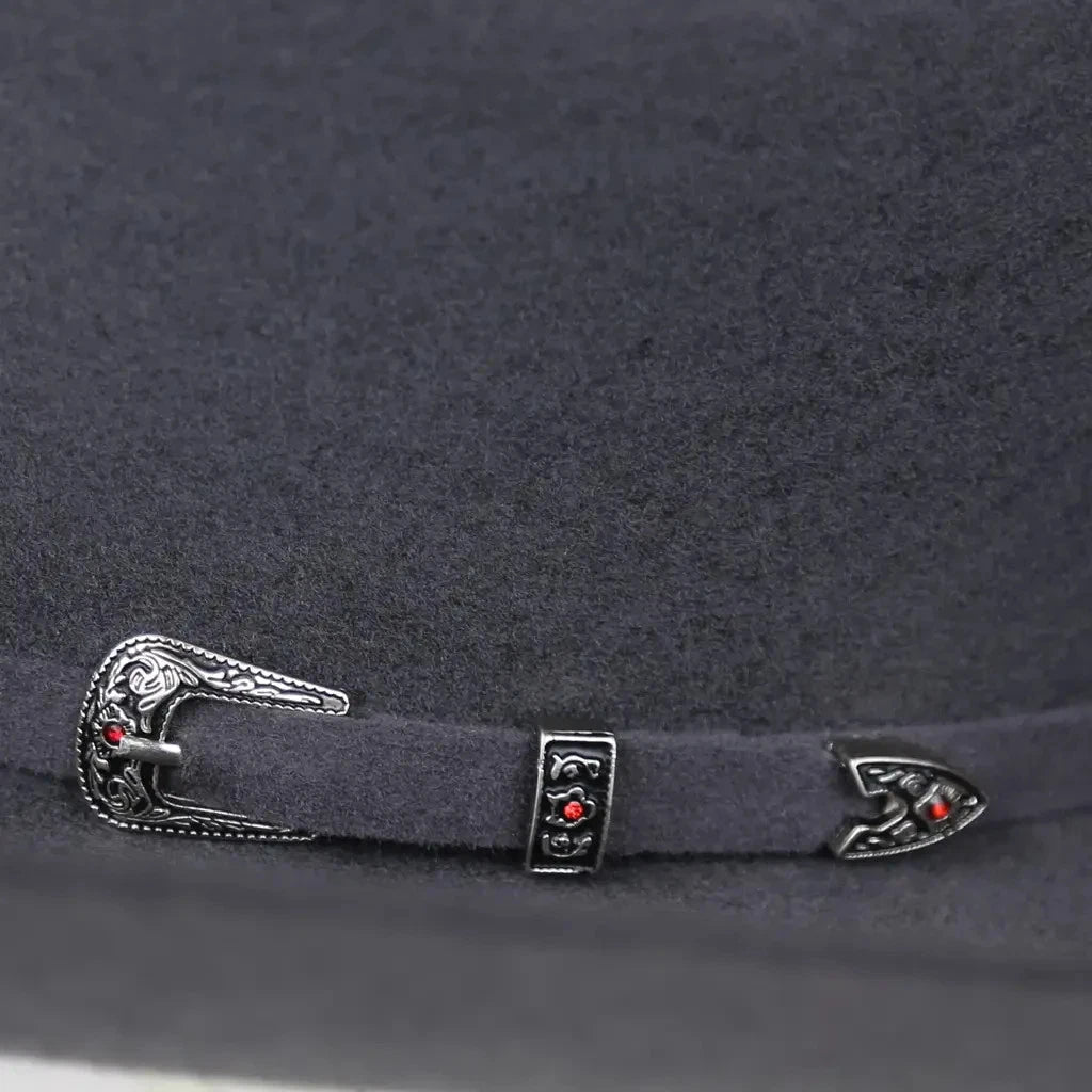Texana White Diamonds 100X Sinaloa Style Western Cowboy Fur Felt Hat - Dark Gray - OriginalWestern.com