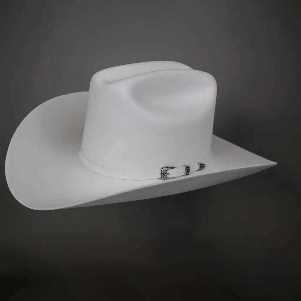Texana White Diamonds 100X Sinaloa Style Western Cowboy Fur Felt Hat - White - OriginalWestern.com