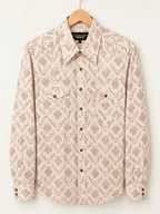 The American West - Short-Sleeve Plaid Western Shirt – Beige AW-506 - OriginalWestern.com