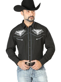 The Lord of the Skies Embroidery Shirt Black/White 126676 - OriginalWestern.com
