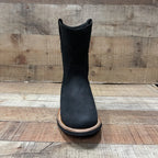 Men's Ruper Style Genuine Leather Round Soft Toe Work Boots Est. 303 Black