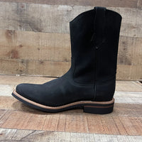 Men's Ruper Style Genuine Leather Round Soft Toe Work Boots Est. 303 Black