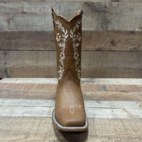 Women's Genuine Leather Cowgirl Boots Crazy Est. 252 Tan