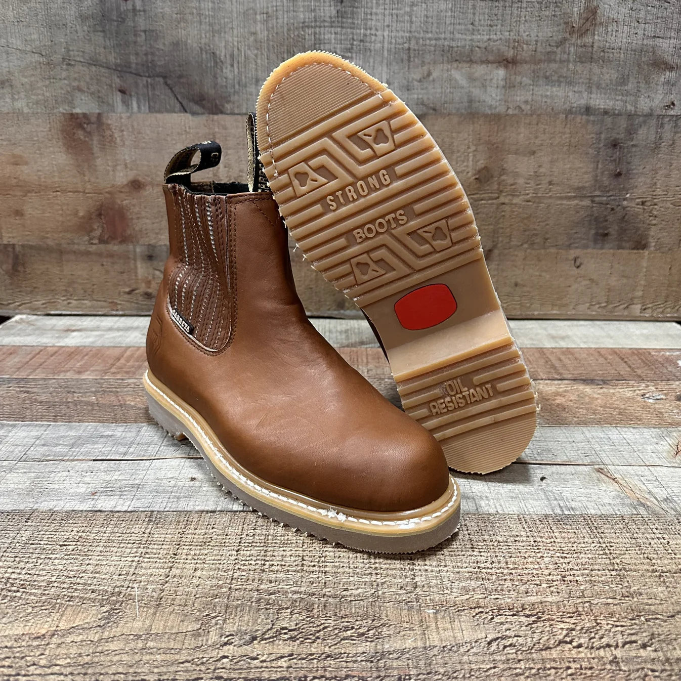 Men's Leather Durable Sole Oil/Water Resistant Steel Toe Est. 405