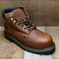 Men's Work Boots Laces Genuine Leather Oil Water Resistant With/Without Steel Toe Est. 418/419
