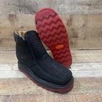 Men's Work Zipper Genuine Leather Python Print Oil/Water Resistant Est. 615