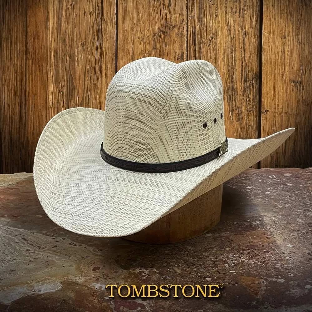 Tombstone 1000X East West Italy Style Western Cowboy Straw Hat - OriginalWestern.com
