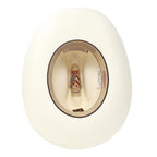 Tombstone 1000X Johnson Style Western Cowboy Straw Hat Brim 3" with White Band - OriginalWestern.com