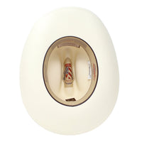 Tombstone 1000X Johnson Style Western Cowboy Straw Hat Brim 3" with White Band - OriginalWestern.com