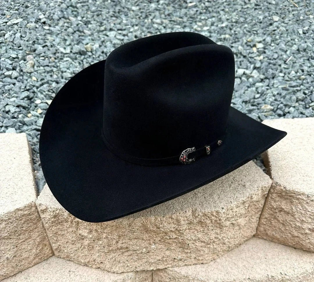 Tombstone 1000X Luxury Beaver Fur Felt Western Cowboy Hat El Patron Style - OriginalWestern.com
