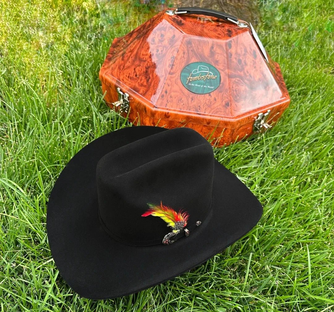 Tombstone 1000X Luxury Beaver Fur Felt Western Cowboy Hat El Patron Style - OriginalWestern.com