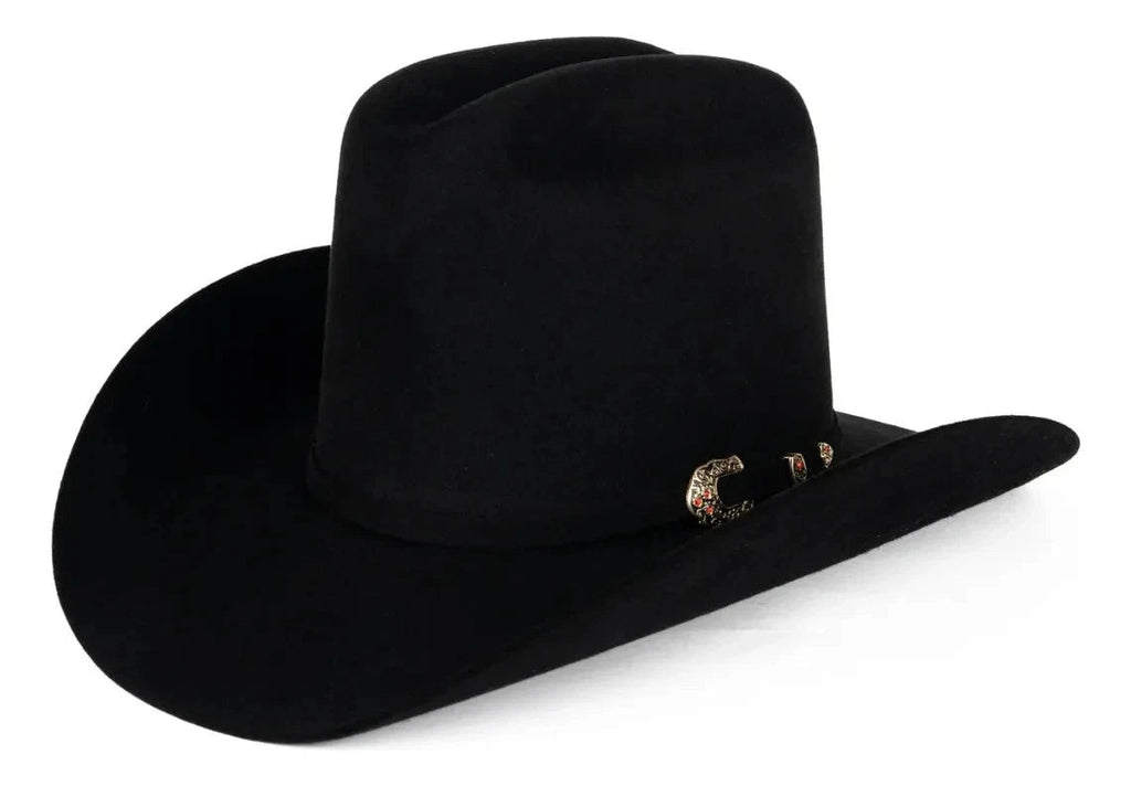Tombstone 1000X Luxury Beaver Fur Felt Western Cowboy Hat El Patron Style - OriginalWestern.com
