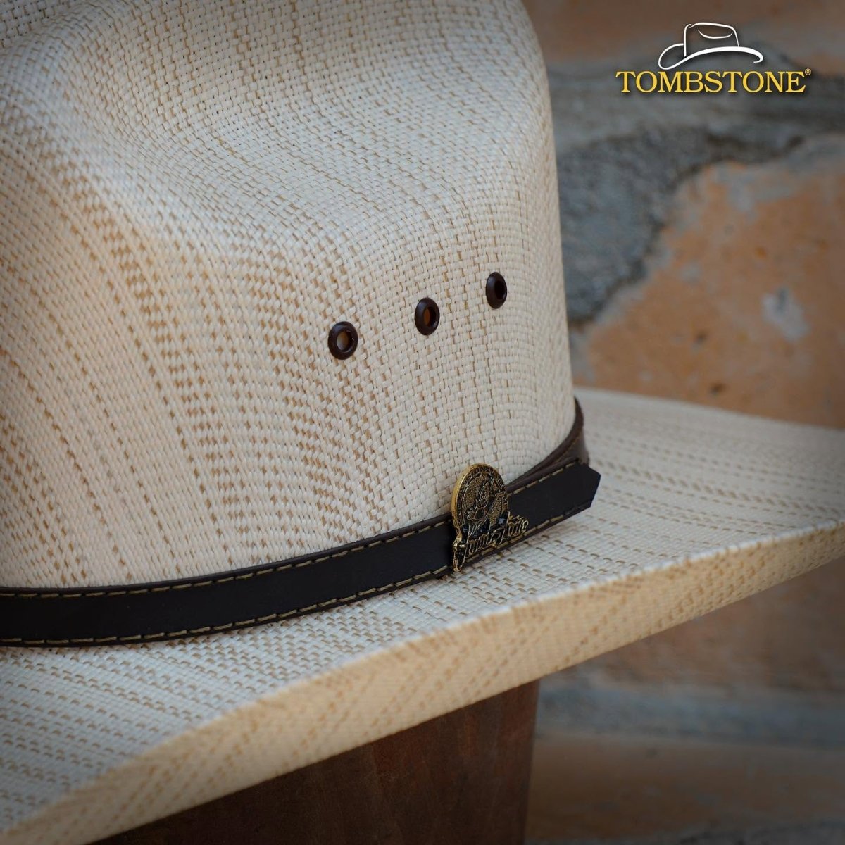Tombstone 1000X Roper Italy Style Western Cowboy Straw Hat - OriginalWestern.com