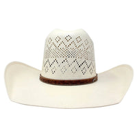 Tombstone 100X Ranger Diamond Minnick Style Western Cowboy Shantung Straw Hat - OriginalWestern.com