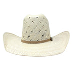 Tombstone 100X Ranger Flower Minnick Style Western Cowboy Shantung Straw Hat - OriginalWestern.com
