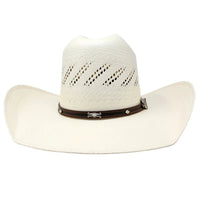 Tombstone 100X Ranger Randa Minnick Style Western Cowboy Shantung Straw Hat - OriginalWestern.com