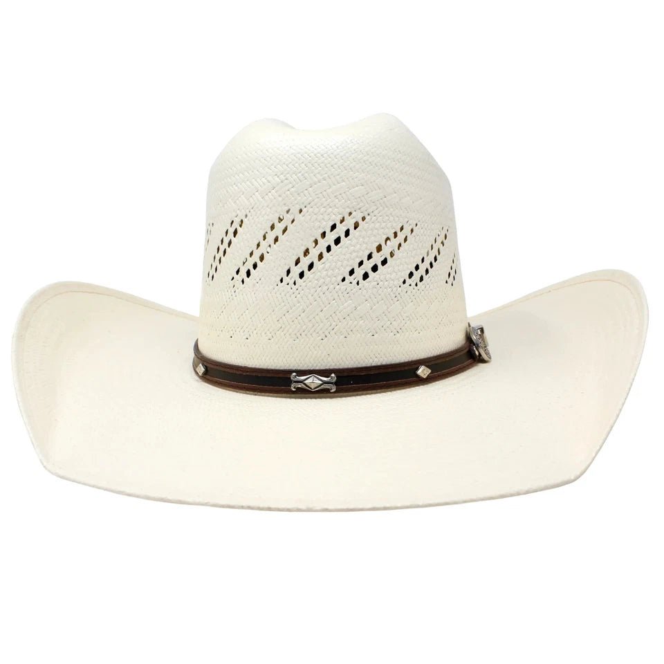 Tombstone 100X Ranger Randa Minnick Style Western Cowboy Shantung Straw Hat - OriginalWestern.com