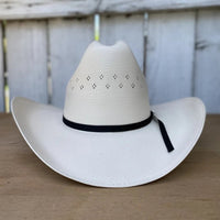 Tombstone 100X Sonora Flower Style Western Cowboy Shantung Straw Hat - Tall Crown - OriginalWestern.com