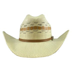 Tombstone 10X East West Tricolor Style Bangora Western Cowboy Straw Hat - OriginalWestern.com