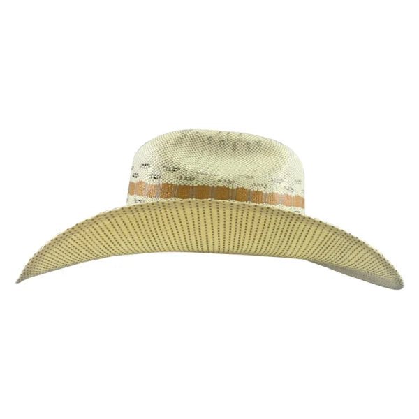 Tombstone 10X East West Tricolor Style Bangora Western Cowboy Straw Hat - OriginalWestern.com