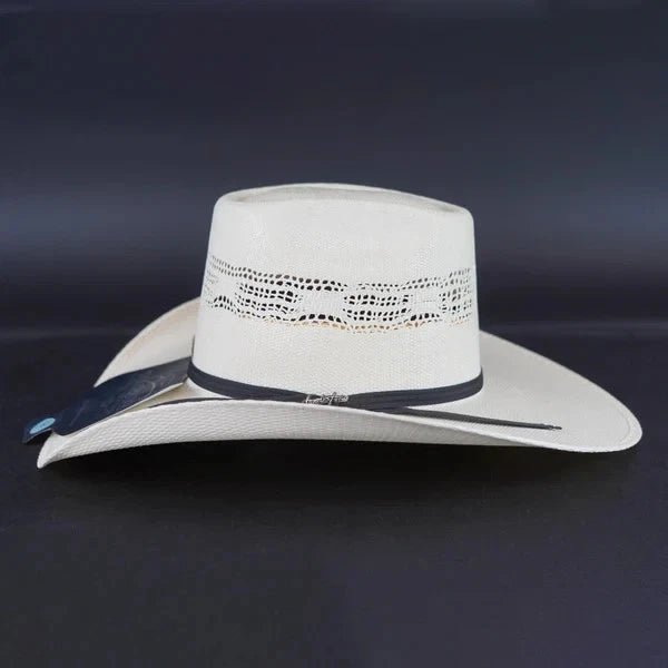 Tombstone 10X Long Horn Style Brick Crown Western Cowboy Straw Hat - OriginalWestern.com