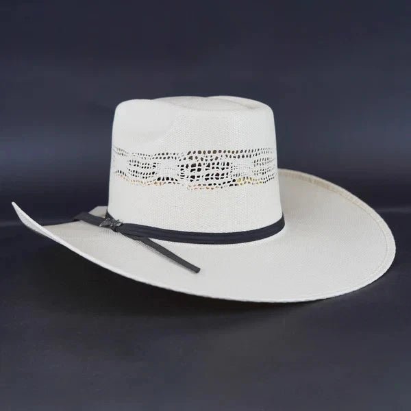 Tombstone 10X Long Horn Style Brick Crown Western Cowboy Straw Hat - OriginalWestern.com