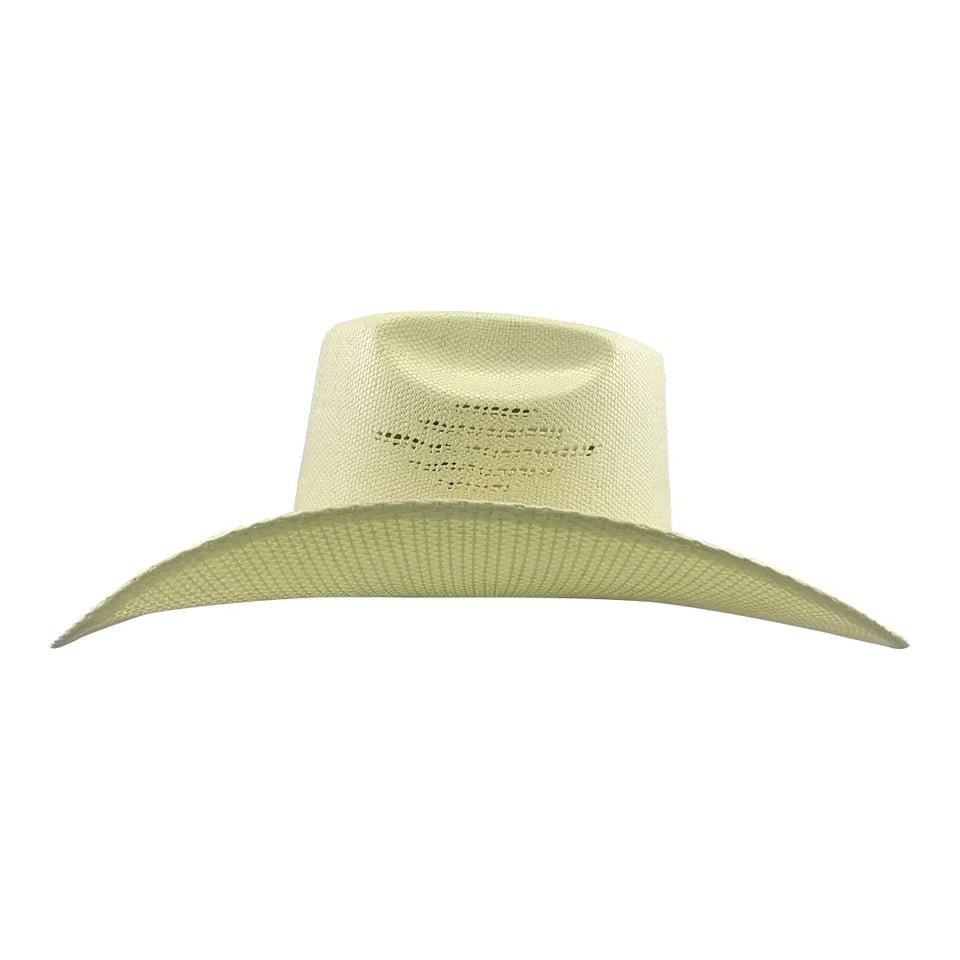 Tombstone 10X Long Horn Style Brick Crown Western Cowboy Straw Hat - OriginalWestern.com