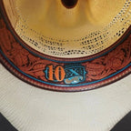 Tombstone 10X Maverick Marlboro Style Bangora Western Cowboy Straw Hat - OriginalWestern.com