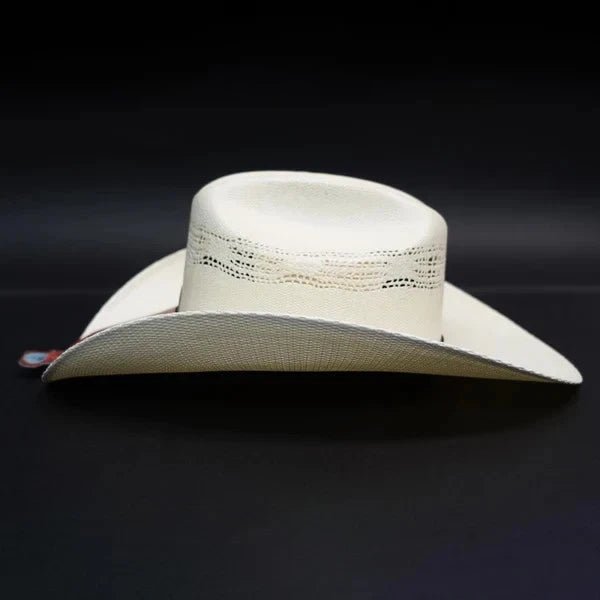 Tombstone 10X Maverick Marlboro Style Bangora Western Cowboy Straw Hat - OriginalWestern.com