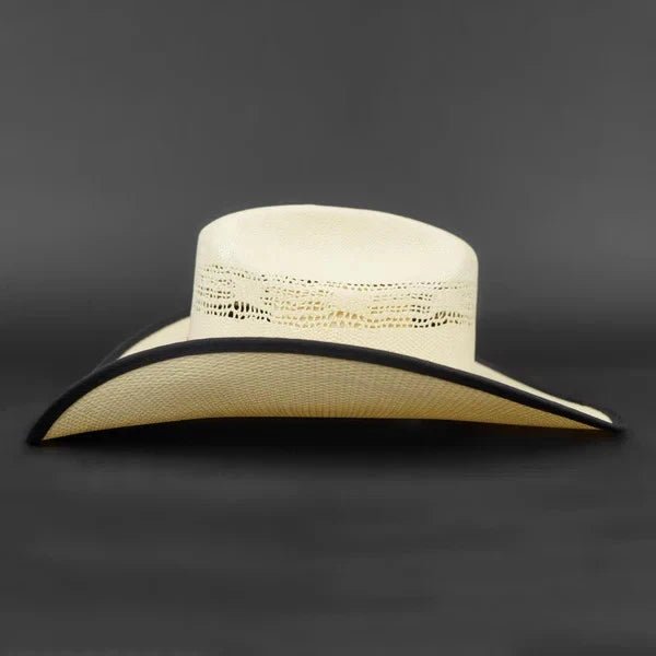 Tombstone 10X Maverick Rivete Style Bangora Western Cowboy Straw Hat - OriginalWestern.com