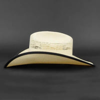 Tombstone 10X Maverick Rivete Style Bangora Western Cowboy Straw Hat - OriginalWestern.com