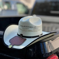 Tombstone 10X Maverick Rivete Style Bangora Western Cowboy Straw Hat - OriginalWestern.com