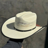 Tombstone 10X Maverick Rivete Style Bangora Western Cowboy Straw Hat - OriginalWestern.com