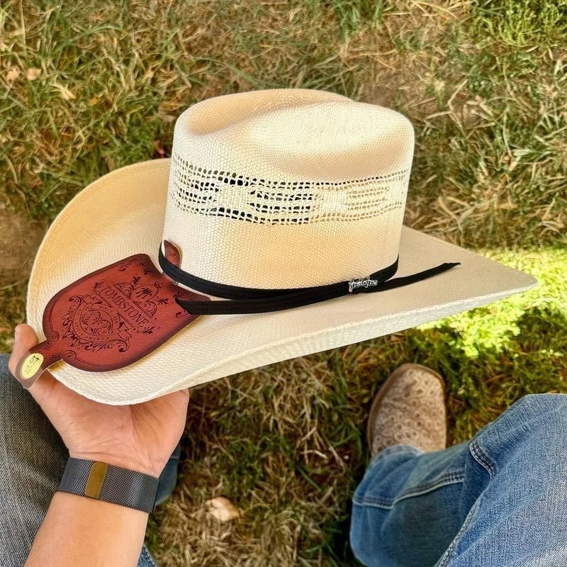 Tombstone 10X Roper Texas Style Bangora Cowboy Straw Hat - OriginalWestern.com