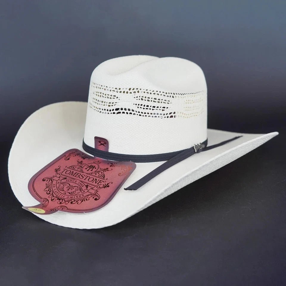 Tombstone 10X Roper Texas Style Bangora Cowboy Straw Hat - OriginalWestern.com