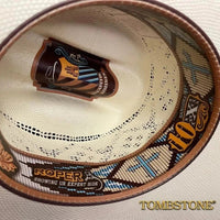 Tombstone 10X Roper Texas Style Bangora Cowboy Straw Hat - OriginalWestern.com