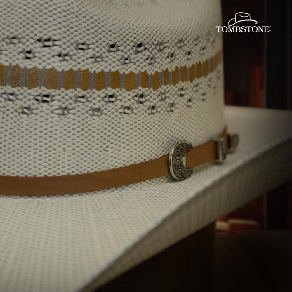 Tombstone 10X Roper Tricolor Style Bangora Western Cowboy Straw Hat - OriginalWestern.com