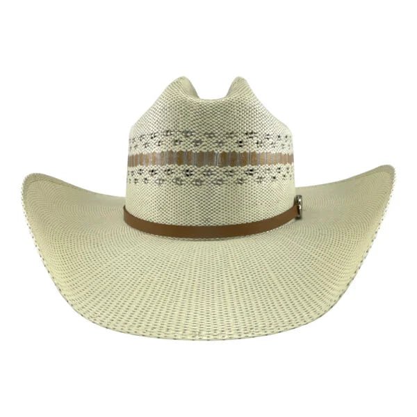 Tombstone 10X Roper Tricolor Style Bangora Western Cowboy Straw Hat - OriginalWestern.com