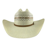 Tombstone 10X Roper Tricolor Style Bangora Western Cowboy Straw Hat - OriginalWestern.com