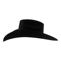 Tombstone 20X 8 Segundos Brick Crown Style Western Cowboy Fur Felt Hat - Black - OriginalWestern.com