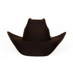 Tombstone 20X 8 Segundos Brick Crown Style Western Cowboy Fur Felt Hat - Brown - OriginalWestern.com